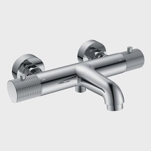 Badmengkraan Thermostatisch BWS Ridged Hartafstand 15 cm Chroom