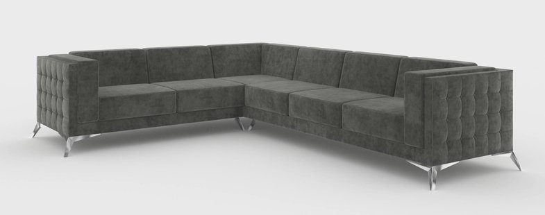 5-zitshoekbank Gusto links velvet | Ropez