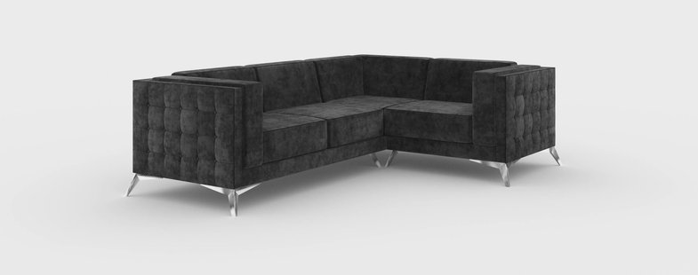 3-zitshoekbank Gusto rechts velvet | Ropez