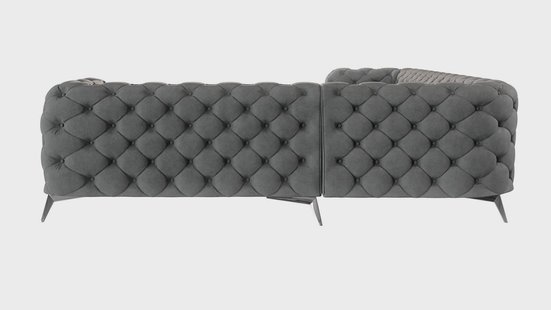 5-zitshoekbank Nora rechts velvet | Ropez