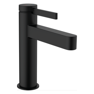 Wastafelmengkraan Finoris HansGrohe Eengreeps 110 met PushOpen Waste Mat Zwart