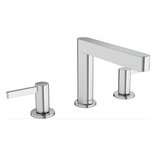 Wastafelmengkraan Finoris HansGrohe 3-gats 110 met Push-Open Waste Chroom