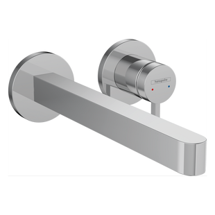 Wastafelmengkraan Inbouw Finoris HansGrohe 2-gats 228 MM Voorsprong Met Afvoerplug Chroom