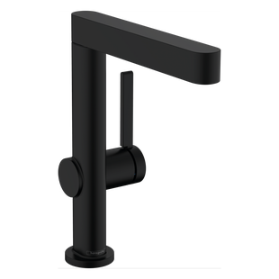 Wastafelmengkraan Finoris HansGrohe Eengreeps 230 Draaibare Uitloop Met PushOpen Waste Mat Zwart