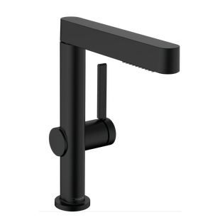 Wastafelkraan Finoris HansGrohe 230 2 Jets Met Uittrekbare Vuistdouche Met PushOpen Mat Zwart