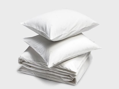 Yumeko Dekbedovertrek katoen satijn white moon 200x220 + 2/60x70 100% biologisch en fairtrade katoen, satijn geweven