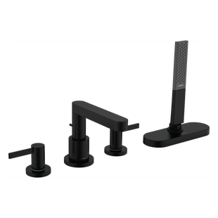 Badrandmengkraan Finoris HansGrohe 4-Gats Met SBox Mat Zwart