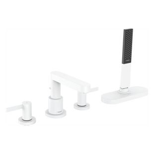 Badrandmengkraan Finoris HansGrohe 4-Gats Met SBox Mat Wit