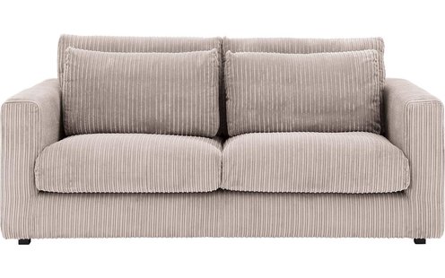 Goossens Bank Ravenia bruin, stof, 2,5-zits, stijlvol landelijk