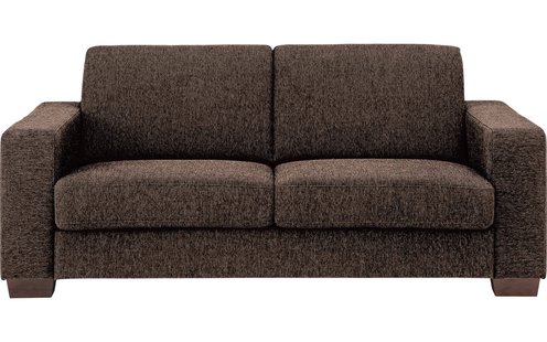 Goossens Bank N-joy Divana bruin, stof, 2,5-zits, stijlvol landelijk