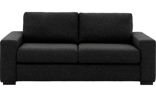 Goossens Bank Lucca antraciet, stof, 2,5-zits, stijlvol landelijk