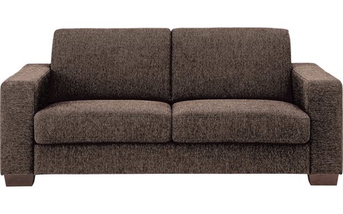 Goossens Bank N-joy Divana bruin, stof, 2-zits, stijlvol landelijk