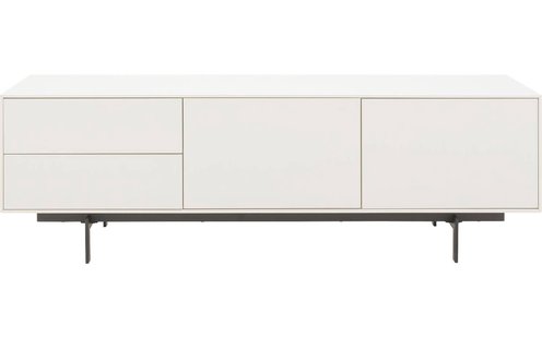 Goossens Basic Tv Meubel Verona, 2 deuren 2 laden 45 cm diep