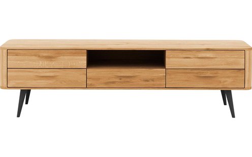 Goossens Tv Meubel Bjarte, 5 laden 1 open vak 180 cm breed