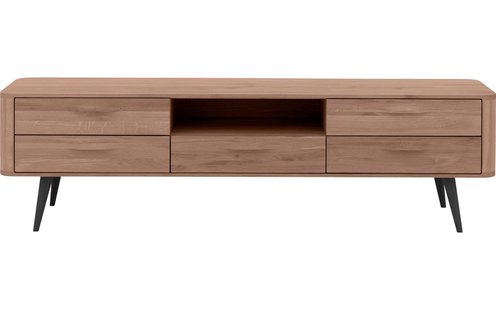 Goossens Tv Meubel Bjarte, 5 laden 1 open vak 180 cm breed