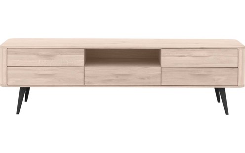 Goossens Tv Meubel Bjarte, 5 laden 1 open vak 180 cm breed