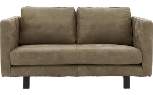 Goossens Excellent Bank Nuance groen, leer, 2,5-zits, urban industrieel