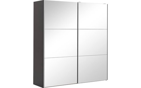 Goossens Kledingkast Easy Storage Sdk, 203 cm breed, 220 cm hoog, 2x 3 paneel spiegel schuifdeuren Goossens Kledingkast Easy Storage Sdk, 203 cm breed, 220 cm hoog, 2x 3 paneel spiegel schuifdeuren