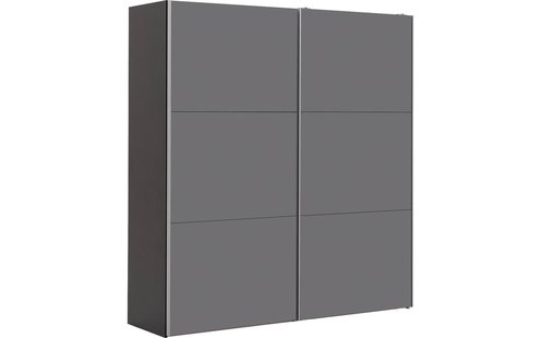 Goossens Kledingkast Easy Storage Sdk, 203 cm breed, 220 cm hoog, 2x 3 paneel glas schuifdeuren