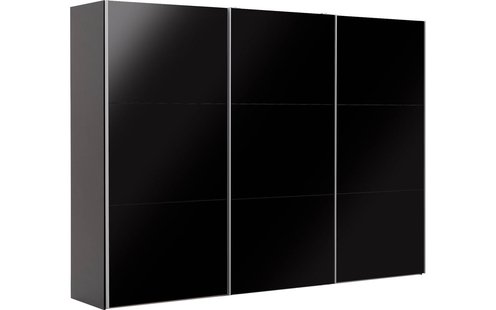 Goossens Kledingkast Easy Storage Sdk, 303 cm breed, 220 cm hoog, 3x 3 paneel glas schuifdeuren