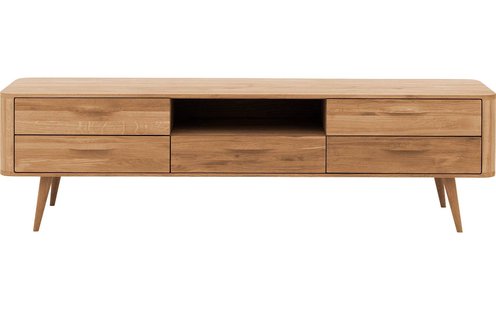 Goossens Tv Meubel Bjarte, 5 laden 1 open vak 180 cm breed