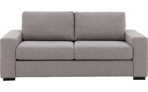 Goossens Bank Lucca grijs, stof, 2,5-zits, stijlvol landelijk