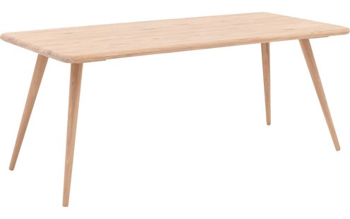 Goossens Eettafel Bjarte, Rechthoekig 220 x 90 cm