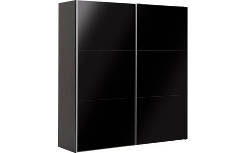 Goossens Kledingkast Easy Storage Sdk, 203 cm breed, 220 cm hoog, 2x 3 paneel glas schuifdeuren