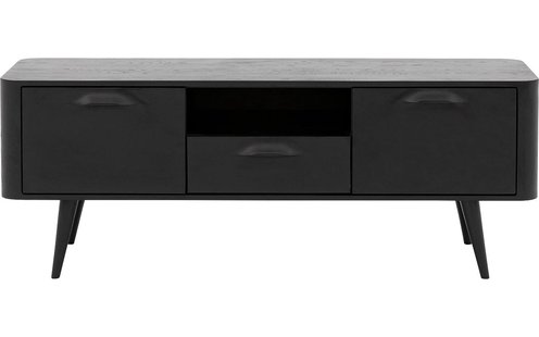 Goossens Tv Meubel Bjarte, 2 deuren 1 lade 1 open vak 135 cm breed