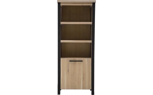Goossens Boekenkast Santos, 1 deur, 3 open vakken 180 cm hoog Goossens Boekenkast Santos, 1 deur, 3 open vakken 180 cm hoog