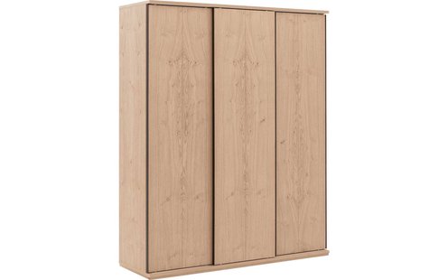 Goossens Excellent Kledingkast Wood, 180 cm breed, 223 cm hoog, 3 hout schuifdeuren