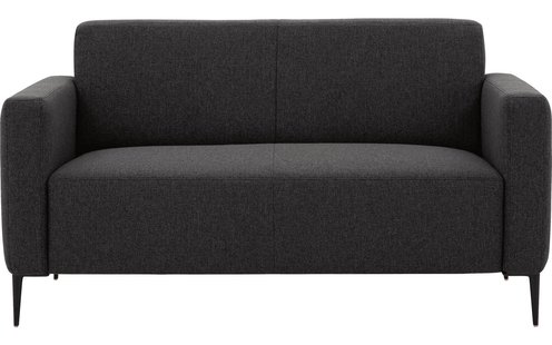 Goossens Bank Key West grijs, stof, 2-zits, modern design