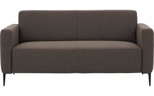 Goossens Bank Key West bruin, stof, 2,5-zits, modern design