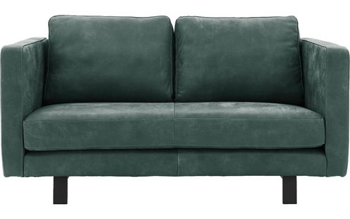 Goossens Excellent Bank Nuance groen, leer, 2,5-zits, urban industrieel