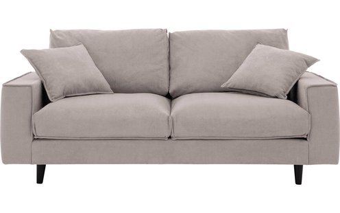 Goossens Bank Jonas beige, stof, 2,5-zits, urban industrieel