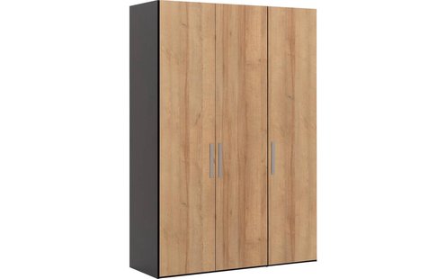 Goossens Kledingkast Easy Storage Ddk, Kledingkast 153 cm breed, 220 cm hoog, 3x draaideur