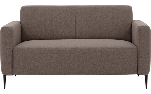 Goossens Bank Key West grijs, stof, 2-zits, modern design