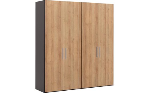 Goossens Kledingkast Easy Storage Ddk, Kledingkast 203 cm breed, 220 cm hoog, 4x draaideur