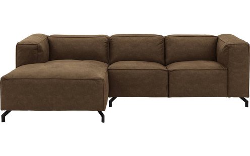 Goossens Bank Calvin groen, micro leer, 2-zits, modern design