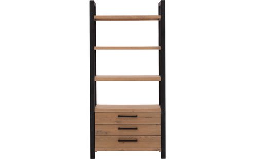 Goossens Wandmeubel Santos, 3 laden, 3 open vakken 200 cm hoog