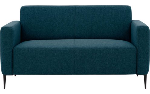 Goossens Bank Key West blauw, stof, 2-zits, modern design