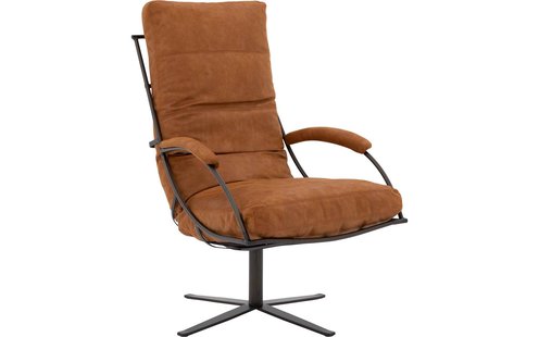 Goossens Excellent Draaifauteuil Job, Fauteuil met arm