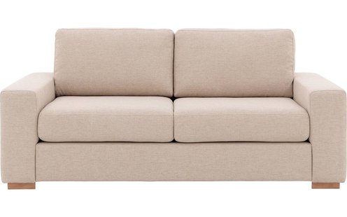 Goossens Bank Lucca wit, stof, 2,5-zits, stijlvol landelijk