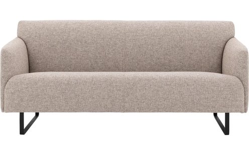 Goossens Excellent Bank Montreal bruin, stof, 2,5-zits, modern design