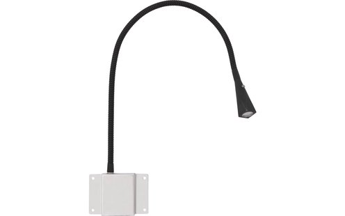 Goossens Verlichting Tbv Hoofdbord Light, Model c = black flex conisch (set van 2 stuks) led