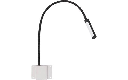 Goossens Verlichting Tbv Hoofdbord Light, Model d = black flex rechthoekig (set van 2 stuks) led