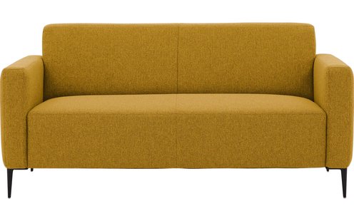 Goossens Bank Key West geel, stof, 2,5-zits, modern design