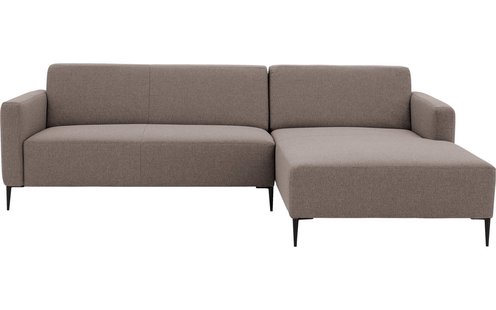 Goossens Bank Key West grijs, stof, 2,5-zits, modern design