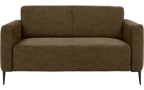 Goossens Bank Key West groen, micro leer, 2-zits, modern design