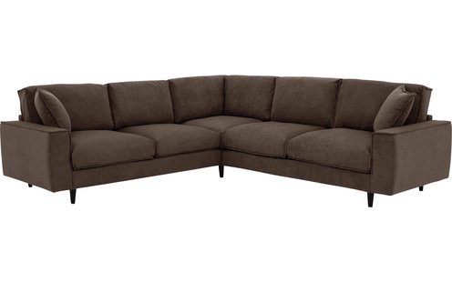 Goossens Bank Jonas grijs, stof, 2,5-zits, urban industrieel